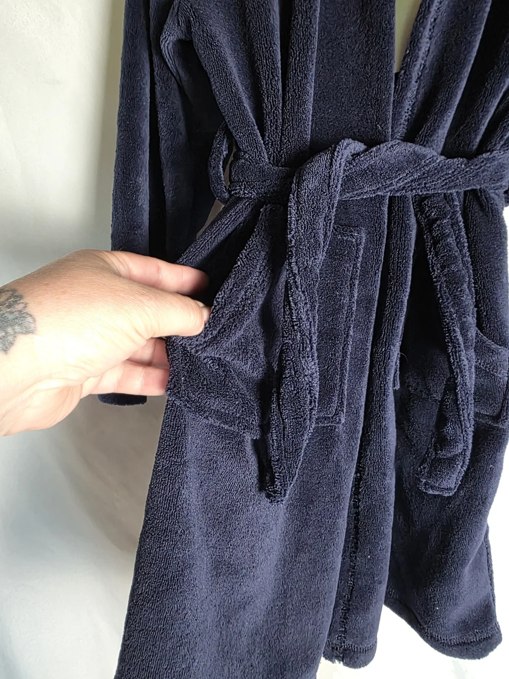 GAP Kids NWT Navy Hooded Bath Robe Size 10 Flame Resistant